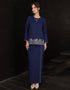BAJU KURUNG KEDAH AGNES (NAVY BLUE)